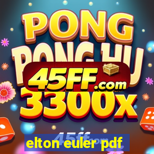 elton euler pdf